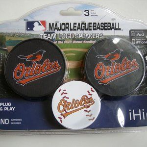 Orioles MLB Baltimore Fan Speakers IPhone IPod MP3 Speakers Gift NIB